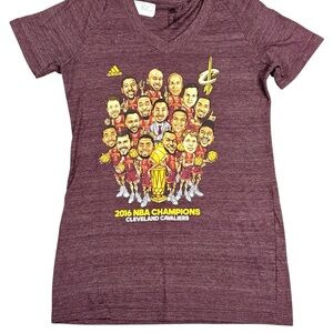 Adidas Kids Maroon NBA Champions Tee
